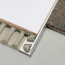 Oklahoma 3100 w 40th st n muskogee, ok 800.256.5865. Schluter Systems Schiene Aluminum 3 8 In X 8 Ft 2 1 2 In Metal L Angle Tile Edging Trim A100 The Home Depot Tile Transition Carpet To Tile Transition Carpet To Tile
