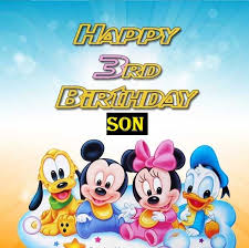) for your birthday, you should get at least three of everything — three hugs, three kisses and three birthday candles with three birthday wishes. 3rd Birthday Wishes For Son Third Birthday Son Images Birthday Messages For Son Birthday Messages Special Happy Birthday Wishes