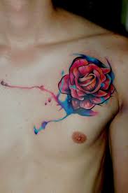 100 Watercolor Tattoo Tumblr Rose Tattoos For Men Watercolor Rose Tattoos Rose Chest Tattoo