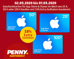 Apple Guthaben Penny Bietet Online 15 Extra Ifun De