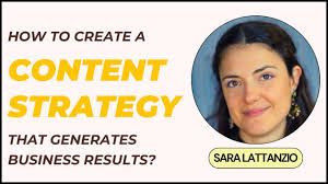 How to Create a Content Strategy? With Sara Stella Lattanzio
