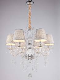 Chandelier Light Shades Ceiling Tenlion Chandeliers Ceiling Lights With 6 Crystal Lights Lamp For Living Chandelier Light Shade Crystal Lighting Ceiling Lights