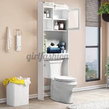 Better homes & gardens, modern farmhouse over the toilet bathroom space saver with three fixed shelves. Ready Stock Bathroom Over Toilet Cabinet Storage Space Saver Organizer W Adjustable Shelves Shopee Philippines