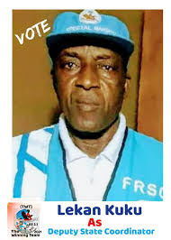 THE NEWLY ELECTED RS 2.1 LAGOS SPECIAL MARSHALS' STATE EXECUTIVES AT A  GLANCE. (1) STATE COORDINATOR. SM. SEGUN AKINTAN. (Pastor) PIN-02-10346.  Unit 1 (2) DEPUTY STATE COORDINATOR: SM.KUKU LEKAN. PIN-02-10022.UNIT