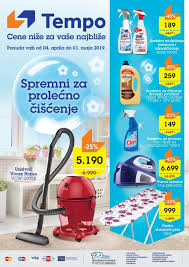 Pogledajte aktuelne tempo kataloge u beograd samo na prospecto.rs. Tempo Akcija Sve Za Prolecno Ciscenje April Katalog 04 04 2019 01 05 2019 16808