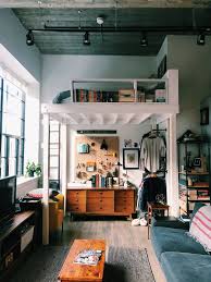 A Small Boston Studio Apartment Has One Of The Best Diy Bedroom Lofts Ever Bedroom Diy Bedroom Loft Home