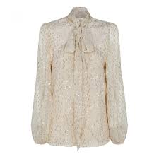 Tie Neck Blouse Size 0