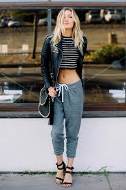 Calça Moletom Com Listra Do Lado Alden Steimle Moda Looks Calca De Moleton Feminina