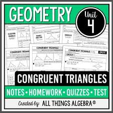 Improve your math knowledge with free questions in. Congruent Triangles Geometry Curriculum Unit 4 Distance Learning