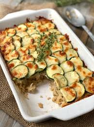 Top the rice with the tuna and zucchini in a bowl and enjoy. Zucchini Rice Gratin The Kitchen Fairy