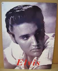 16X12 Elvis Presley Portrait 1935-1977 Enamel Heavy Metal Wall Sign Made  England