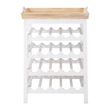 Wijnrek Wit Ouessant Weinregal Weinregal Weiss Weinregal Holz