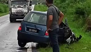 Ahli warisan dilanngar kereta di sandakan. Kemalangan Sahih