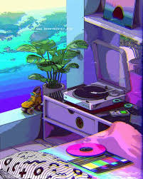 Anime Vinyl Aesthetic In 2020 Aesthetic Wallpapers Anime Wallpaper Vaporwave