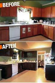 Black Paint And Modern Handles Can Spruce Up The Diy Cabinets From Home Depot Making Kitchen Cheaper Home Rustoleum Cabinet Transformation Home Remodeling
