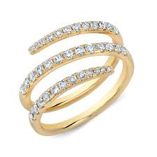 Gabriel & co.'s ring jackets, ring wraps, and ring enhancers can bring something new and vibrant to any ring. 14k Yellow Gold Diamond Triple Wrap Ring Maurice S Jewelers