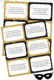 Each one of the free printable hunts comes with clues so you know exactly what each participant is looking for. Free Printable New Year S Eve Scavenger Hunt Play Party Plan