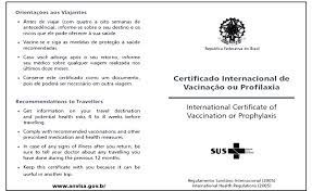 Em campinas a vacina contra a febre amarela esta disponível em todos os 63 centros de saúde. Secretaria De Saude De Divinopolis Inicia Emissao De Certificado Internacional De Vacinacao Divinews Com