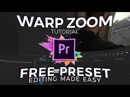 Warp Zoom Transition Tutorial Free Preset Adobe Premiere Pro Cc 2017 Editing Made Easy Ep 8 Youtu Premiere Pro Cc Premiere Pro Premiere Pro Tutorials