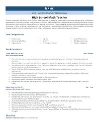 High School Math Teacher Resume Example & 3 Expert Tips | Zipjob