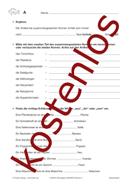 Jeder gang des menus besteht aus 2 nomen, dem bestimmungswort und dem. Kostenloses Arbeitsblatt Logico Box Zusammengesetzte Nomen Lehrermaterial De