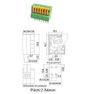 PCB Spring Terminal Blocks 142 Screwless Connector