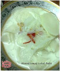 100 gram lobak, kupas, iris tipis. Kitchen Mak Tok Sajian Dapur Bonda Masak Lemak Lobak Putih