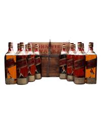 Johnnie Walker Red Label Bot 1930s Wooden Case Scotland Drank