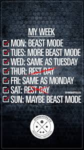 My Week Beast Mode Best Gym Quotes Gym Quote Morning Quotes For Friends
