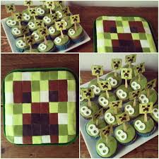 Minecraft Birthday Cake For 8 Year Old Boy Pin By Beth Farr On Bim Baked It Myself Boy Birthday Parties Cupcakes For Boys Minecraft Birthday Cake