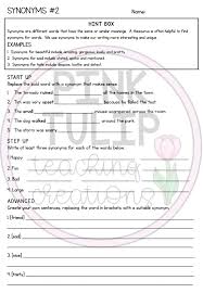 Synonyms Worksheet Grammar Worksheets Grammar Grammar Resources