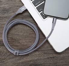 Amazon Com Amazonbasics Double Braided Nylon Lightning To Usb Cable Advanced Collection Mfi Certified Apple Iphone Charger Dark Gray 6 Foot