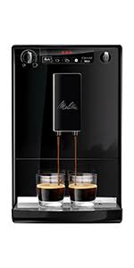Caffeo® solo® & perfect milk. Amazon De Melitta Caffeo Solo Perfect Milk E957 101 Schlanker Kaffeevollautomat Mit Auto Cappuccinatore Automatische Reinigungsprogramme Automatische Mahlmengenregulierung Schwarz
