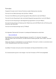 Für den aufbau eines solchen häuschens brauchen sie zumindest dann eine baugenehmigung wenn einerseits eine gewisse höchstgrenze beim umbauten raum erreicht wird und andererseits das haus auf einem betonierten fundament bzw. Https Www Ms Niedersachsen De Download 9721 Formulare Pdf