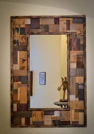Lowest price guarantee · all orders ship free! 20 Stunning Mirror Frame Design Ideas From Wood Reclaimed Wood Mirror Wood Decor Wood Mirror