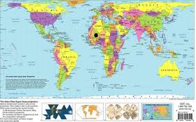 Gall Peters Projection Map Free Printable World Map World Map Printable Maps For Kids