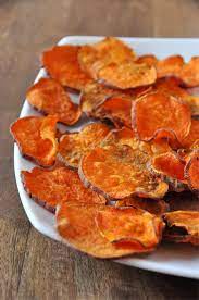 Baked Sweet Potato Chips Recipe Sweet Potato Chips Sweet Potato Chips Baked Cooking Recipes