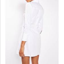 Topshop Crisp White Shirt Dress Size 2