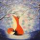 Paint Night - Whimsical Winter Fox event in Novato, CA