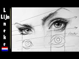 1 Twee Ogen Tekenen Voor Beginners Youtube Ogen Tekenen Realistische Tekening Houtskooltekening