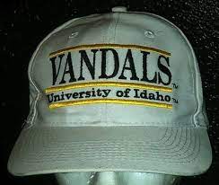 University Of Idaho Vandals Vintage 90 S Snapback White Hat By The Game Funny Hats Funny Team Names Hats