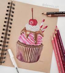 New The 10 Best Home Decor With Pictures Here S The Finished Drawing Of My Cupcake Made Color Pencil Illustration Color Pencil Art Prismacolor Art