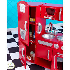 kidkraft 53173 red retro kitchen
