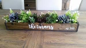 Mason Jar Centerpiece Succulent Plant Decor Personalized Home Decor Succulent Plants Maso Succulents Decor Succulent Table Decor Succulent Centerpieces