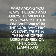 Eddie Baggett on Twitter: "Who among you fears the Lord and obeys ...