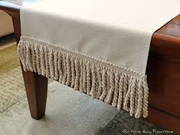 Our Home Away From Home Diy Drop Cloth Table Runner Drop Cloth Table Runners Table
