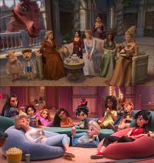 These pictures are official prints that soon will be all over disney princesses ralph breaks the internet merchandise. In Ralph Breaks In The Internet 2018 The Entire Disney Princess Scene Actually Ripped Off This Scene From The Classic Shrek The Third 2007 Which Came Out 11 Years Prior Shittymoviedetails