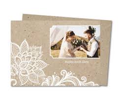 Hochzeitseinladung kraftpapier spitze mit foto. Dankeskarte Hochzeit Spitze Und Kraftpapier Planet Cards De