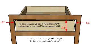 Each has a 1/4″ tapered dado cut 1/2″ from the bottom for easy drawer bottom installation. 5 8 Solid Birch Drawer Specifications