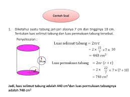 Luas Permukaan Tabung Luas Jaring Jaring Tabung Ppt Download